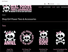 Tablet Screenshot of girlpowertees.com